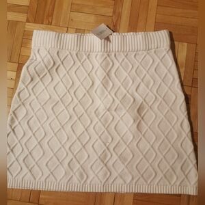 Women’s OffWhite  Cable-Knit Mini Skirt